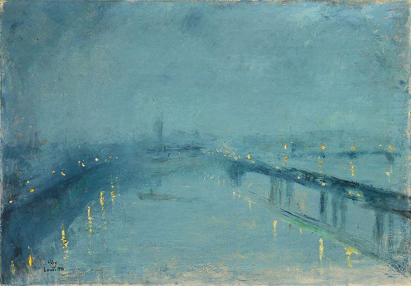 Lesser Ury London in the fog china oil painting image